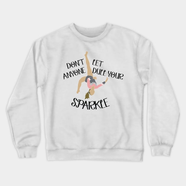 Pink: Sparkle Crewneck Sweatshirt by Flipflytumble